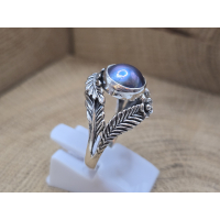 Echt zilveren ring met een parel